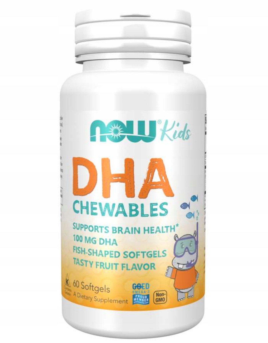 картинка NOW Kids Chewable DHA, 60 капс от интернет-магазин спортивного питания ВИТАМИНПРО.РФ