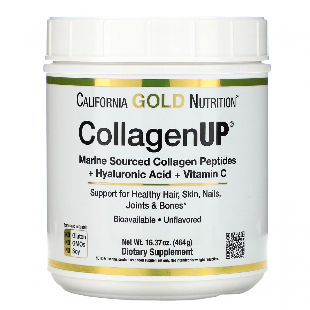 картинка California Gold Nutrition CollagenUP, 464 г от интернет-магазин спортивного питания ВИТАМИНПРО.РФ