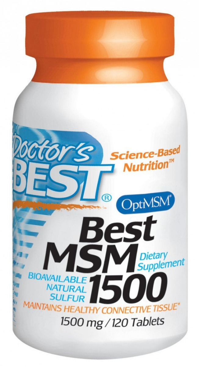 картинка Doctor's Best MSM 1500 мг, 120 таб от интернет-магазин спортивного питания ВИТАМИНПРО.РФ