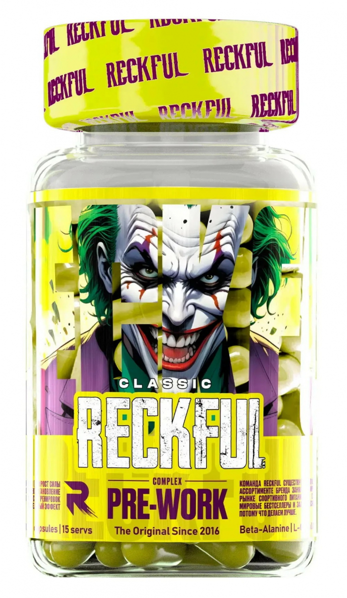картинка Reckful Pre Workout, 90 капс от интернет-магазин спортивного питания ВИТАМИНПРО.РФ