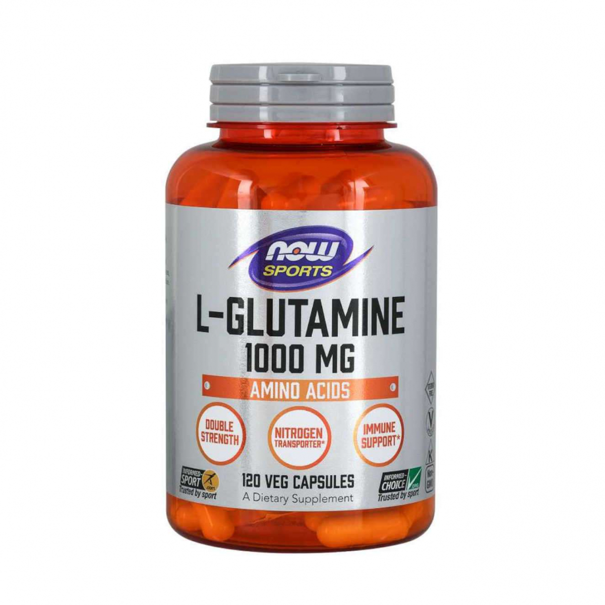 картинка NOW L-Glutamine 1000 мг, 120 капс от интернет-магазин спортивного питания ВИТАМИНПРО.РФ