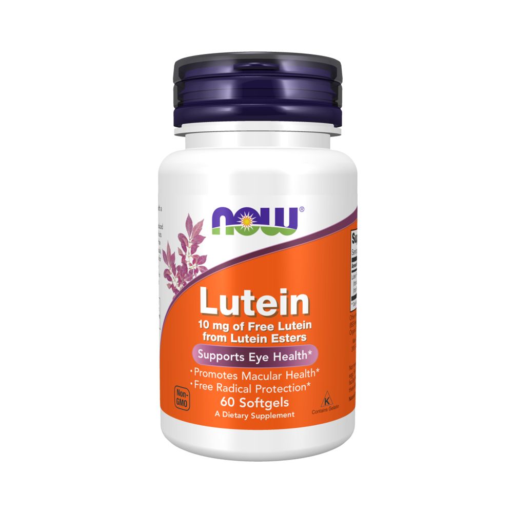 картинка NOW Lutein 10 мг, 60 капс от интернет-магазин спортивного питания ВИТАМИНПРО.РФ