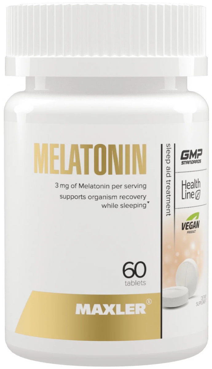 картинка Maxler Melatonin 3 мг, 60 таб от интернет-магазин спортивного питания ВИТАМИНПРО.РФ