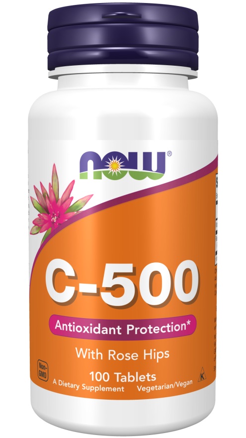 картинка NOW Vitamin C 500 мг 100 таб от интернет-магазин спортивного питания ВИТАМИНПРО.РФ