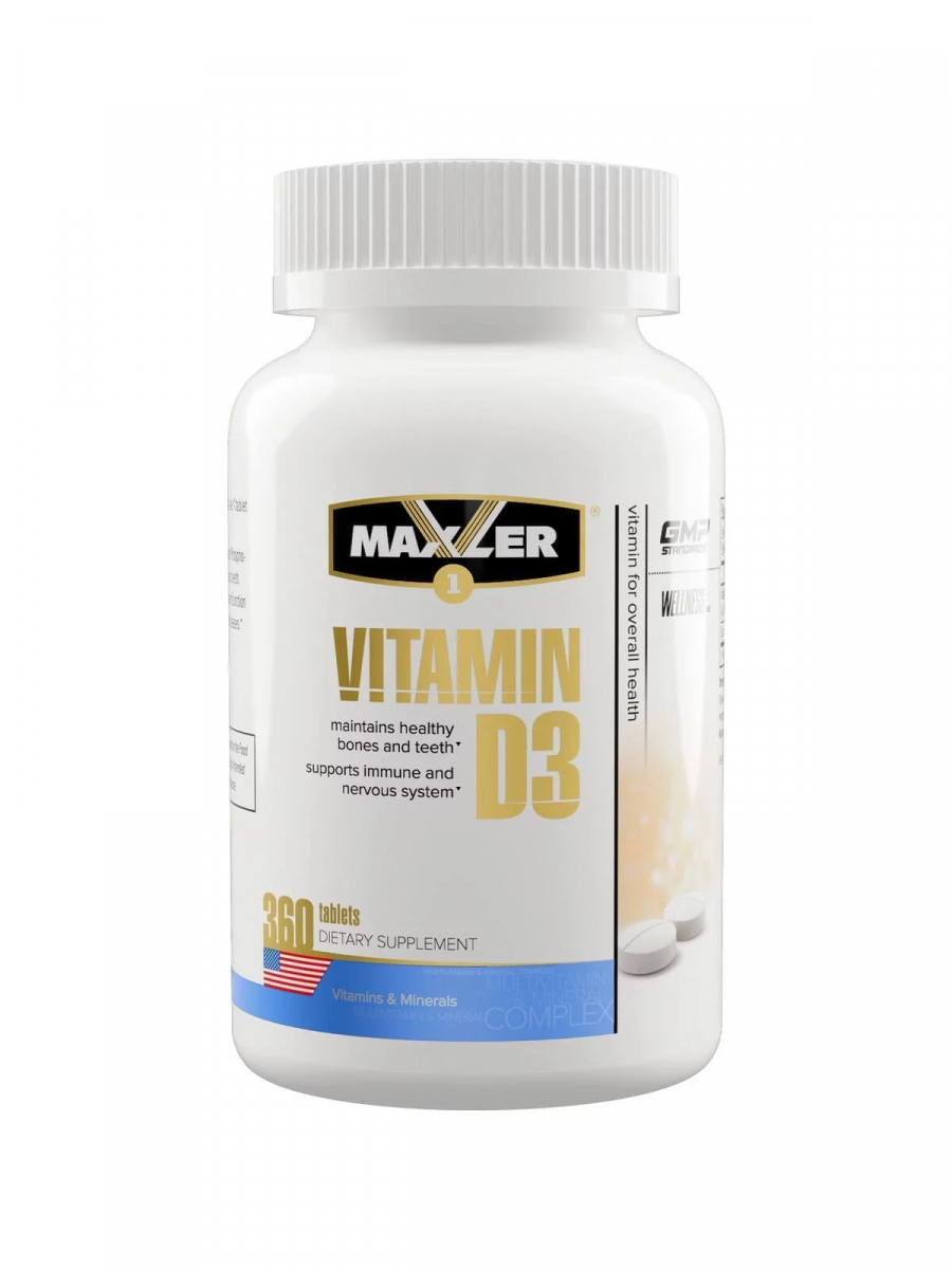 картинка Maxler Vitamin D3 1200 IU, 360 таб от интернет-магазин спортивного питания ВИТАМИНПРО.РФ