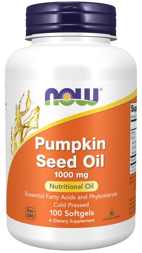 картинка NOW Pumpkin Seed 1000 мг, 100 капс от интернет-магазин спортивного питания ВИТАМИНПРО.РФ