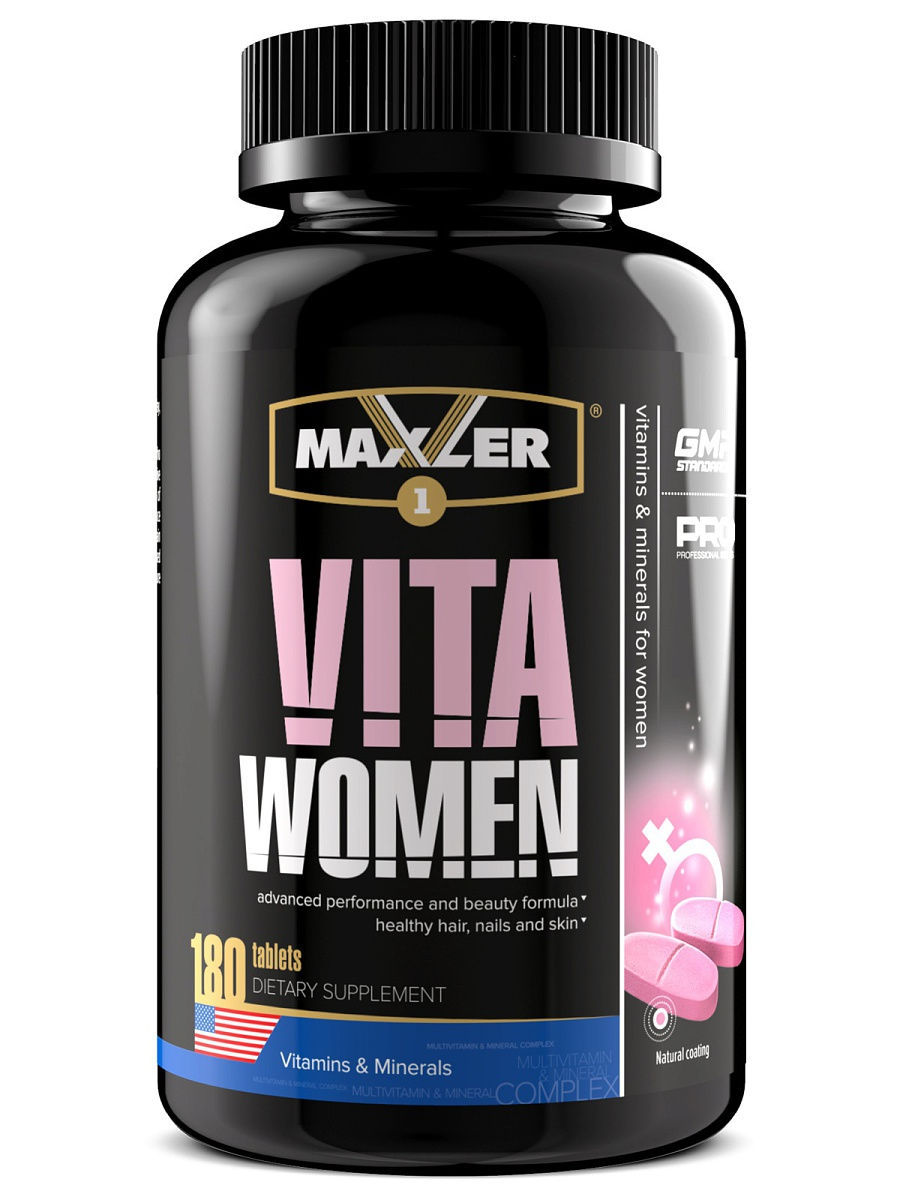 картинка Maxler VitaWomen, 180 таб от интернет-магазин спортивного питания ВИТАМИНПРО.РФ