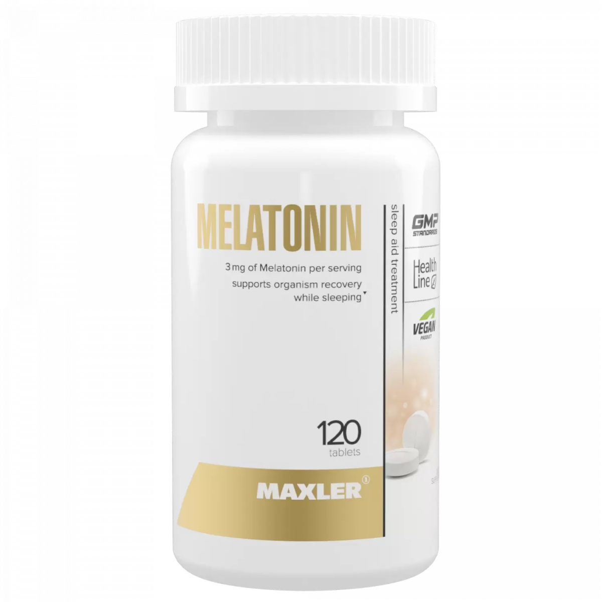 картинка Maxler Melatonin 3 мг, 120 таб от интернет-магазин спортивного питания ВИТАМИНПРО.РФ