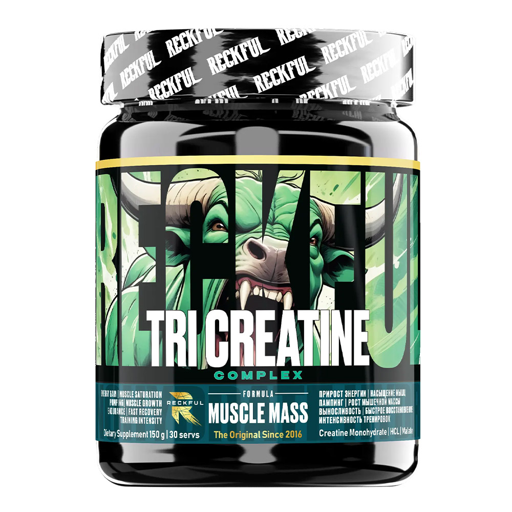 картинка RECKFUL Tri-creatine, 150 г от интернет-магазин спортивного питания ВИТАМИНПРО.РФ