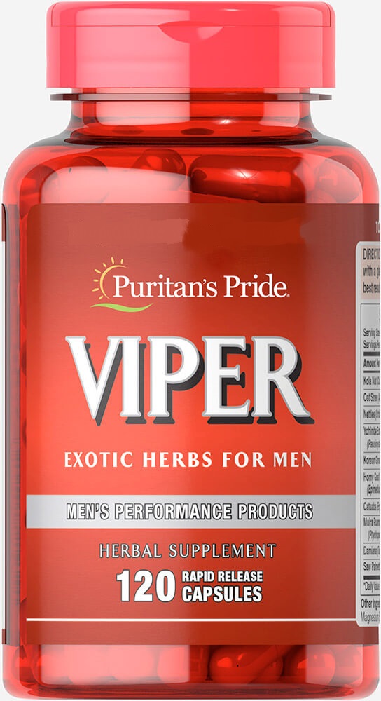 картинка Puritan's Pride Viper, 120 капс от интернет-магазин спортивного питания ВИТАМИНПРО.РФ