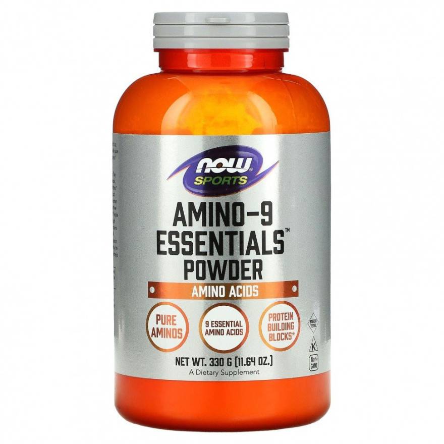 картинка NOW Amino-9 Essentals Powder, 300 г от интернет-магазин спортивного питания ВИТАМИНПРО.РФ