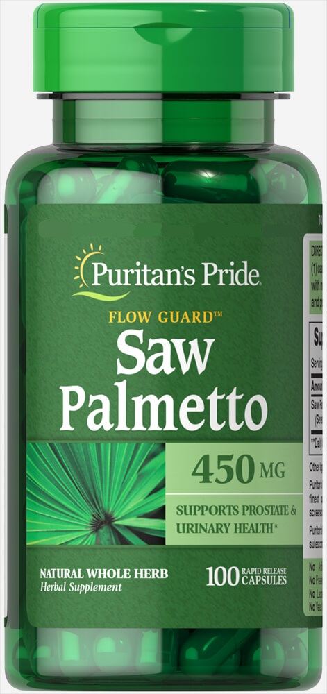картинка Puritan's Pride Saw Palmetto 450 мг, 100 капс от интернет-магазин спортивного питания ВИТАМИНПРО.РФ