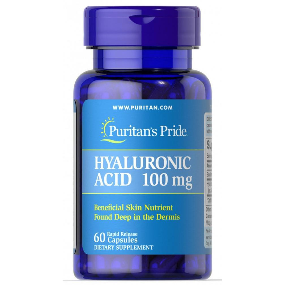 картинка Puritan's Pride Hyaluronic Acid 50 мг, 60 капс от интернет-магазин спортивного питания ВИТАМИНПРО.РФ