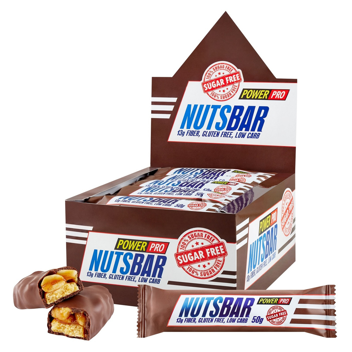 картинка Power Pro Nuts Bar, 50 г от интернет-магазин спортивного питания ВИТАМИНПРО.РФ
