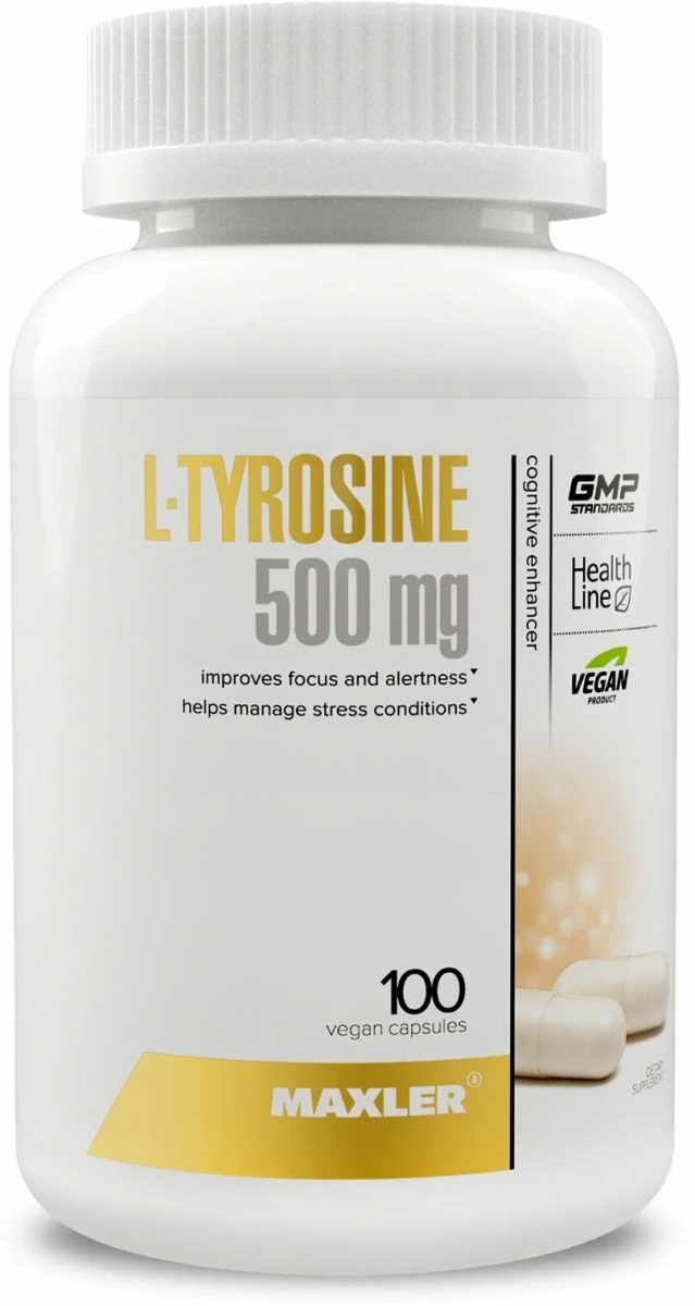 картинка Maxler L-Tyrosine 500 мг, 100 капс от интернет-магазин спортивного питания ВИТАМИНПРО.РФ