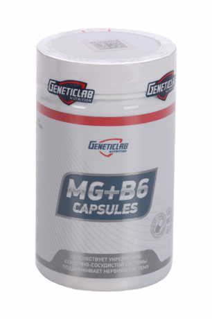 картинка Geneticlab Mg+B6 60 капсул от интернет-магазин спортивного питания ВИТАМИНПРО.РФ